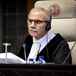 The President of the Court, HE Judge Nawaf Salam, at the start of the hearings The President of the Court, HE Judge Nawaf Salam, at the start of the hearings