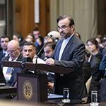 HE Mr Reza Najafi, Deputy Foreign Minister for Legal and International Affairs, Ministry of Foreign Affairs (Islamic Republic of Iran) HE Mr Reza Najafi, Deputy Foreign Minister for Legal and International Affairs, Ministry of Foreign Affairs (Islamic Republic of Iran)