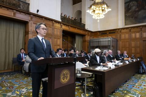 Mr Tomohiro Mikanagi, Director General, International Legal Affairs Bureau/Legal Adviser, Ministry of Foreign Affairs (Japan) Mr Tomohiro Mikanagi, Director General, International Legal Affairs Bureau/Legal Adviser, Ministry of Foreign Affairs (Japan)