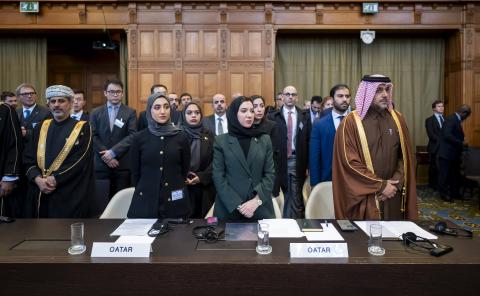 Members of the delegation of Qatar Members of the delegation of Qatar