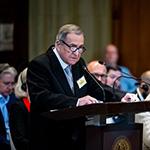 Agent of Nicaragua, HE Mr Carlos Argüello Gómez, at the opening of Nicaragua's first round of oral arguments Agent of Nicaragua, HE Mr Carlos Argüello Gómez, at the opening of Nicaragua's first round of oral arguments