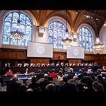 Members of the Court on the second day of hearings Members of the Court on the second day of hearings