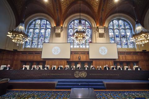 The Members of the Court at the start of the hearings The Members of the Court at the start of the hearings