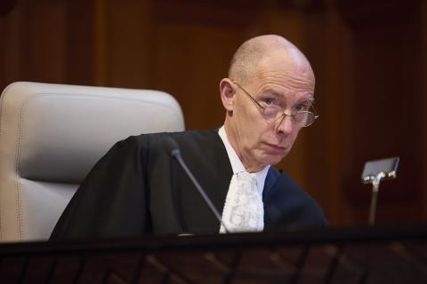 The Registrar of the Court, HE Mr Philippe Gautier, at the start of the hearings The Registrar of the Court, HE Mr Philippe Gautier, at the start of the hearings