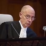 The Registrar of the Court, HE Mr Philippe Gautier, at the start of the hearings The Registrar of the Court, HE Mr Philippe Gautier, at the start of the hearings