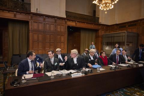 Members of the Delegation of Azerbaijan at the opening of the hearings Members of the Delegation of Azerbaijan at the opening of the hearings