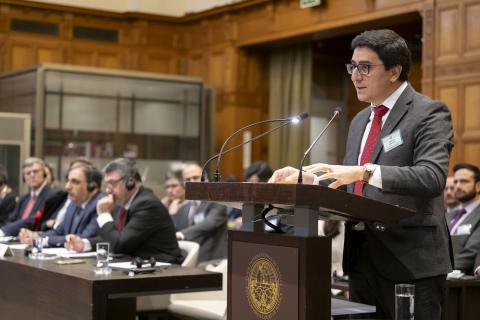 The Agent of Armenia, HE Mr Yeghishe Kirakosyan, on the second day of hearings The Agent of Armenia, HE Mr Yeghishe Kirakosyan, on the second day of hearings