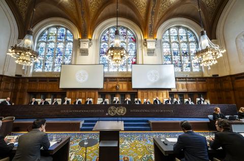 The Members of the Court at the start of the hearings The Members of the Court at the start of the hearings