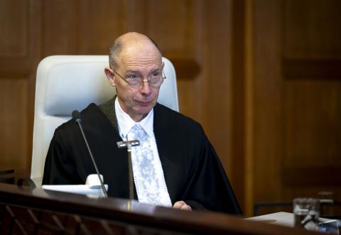 The Registrar of the Court, HE Mr Philippe Gautier, at the start of the hearings The Registrar of the Court, HE Mr Philippe Gautier, at the start of the hearings