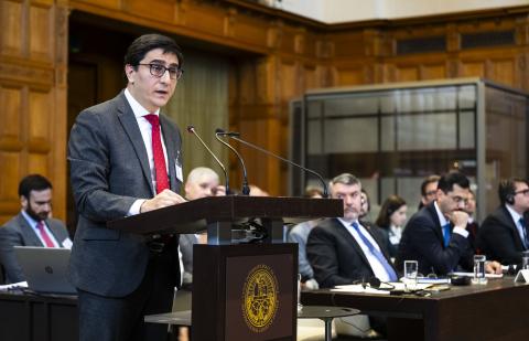The Agent of Armenia, H.E. Mr. Yeghishe Kirakosyan, at the opening of the hearings The Agent of Armenia, H.E. Mr. Yeghishe Kirakosyan, at the opening of the hearings