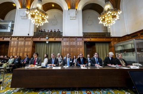 Members of the Delegation of Armenia at the start of the hearings Members of the Delegation of Armenia at the start of the hearings