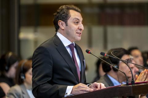 The Agent of Azerbaijan, HE Mr Elnur Mammadov, on the second day of the hearings The Agent of Azerbaijan, HE Mr Elnur Mammadov, on the second day of the hearings