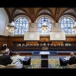 View of the ICJ courtroom View of the ICJ courtroom