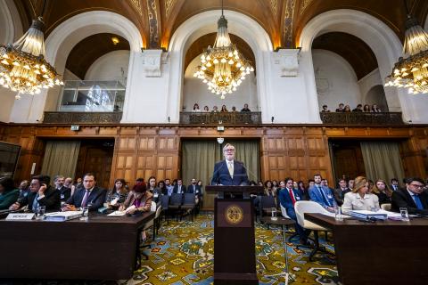 The Agent of Ecuador, HE Mr Andrés Terán Parral on the second day of hearings The Agent of Ecuador, HE Mr Andrés Terán Parral on the second day of hearings