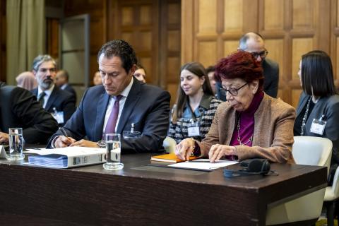 Members of the Delegation of Mexico on the second day of hearings Members of the Delegation of Mexico on the second day of hearings