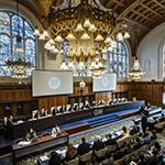 Members of the Court on the second day of hearings Members of the Court on the second day of hearings