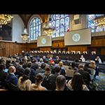 View of the ICJ courtroom View of the ICJ courtroom
