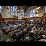 View of the ICJ courtroom on the second day of hearings View of the ICJ courtroom on the second day of hearings