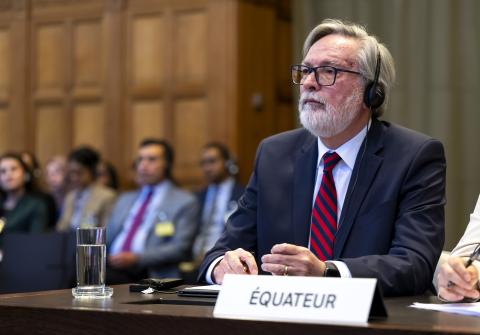 The Agent of Ecuador, HE Mr Andrés Terán Parral The Agent of Ecuador, HE Mr Andrés Terán Parral
