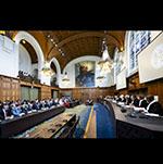 View of the ICJ courtroom View of the ICJ courtroom