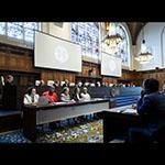 View of the ICJ courtroom View of the ICJ courtroom