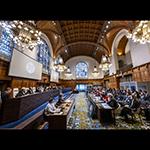 View of the ICJ courtroom at the start of the hearings View of the ICJ courtroom at the start of the hearings