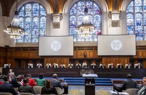 The Members of the Court at the start of the hearings The Members of the Court at the start of the hearings
