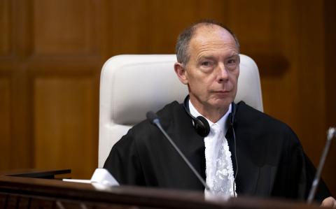 The Registrar of the Court, HE Mr Philippe Gautier, at the start of the hearings The Registrar of the Court, HE Mr Philippe Gautier, at the start of the hearings