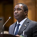 The Agent of Equatorial Guinea, HE Mr Domingo Mba Esono, at the opening of the hearings The Agent of Equatorial Guinea, HE Mr Domingo Mba Esono, at the opening of the hearings