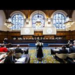 View of the ICJ courtroom on the second day of hearings View of the ICJ courtroom on the second day of hearings