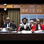 Members of delegation of Gabon on the second day of hearings Members of delegation of Gabon on the second day of hearings