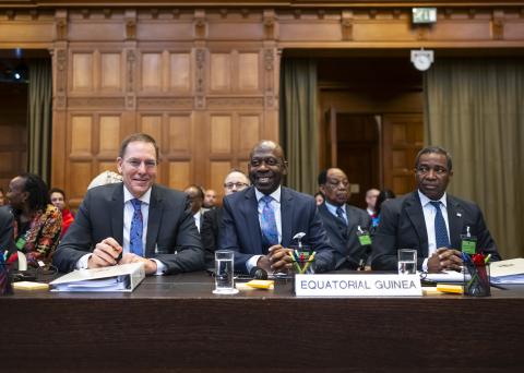 Members of delegation of Equatorial Guinea on the second day of hearings Members of delegation of Equatorial Guinea on the second day of hearings
