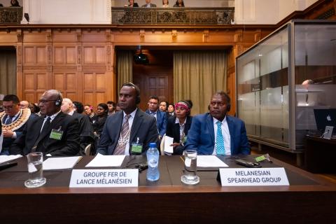 Members of the Delegation of the Melanesian Spearhead Group Members of the Delegation of the Melanesian Spearhead Group