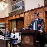 Mr Alfredo Crosato Neumann, Assistant Professor of International Law, Kadir Has University, Istanbul, member of the Lima Bar (Ecuador) Photograph: UN Photo/ICJ-CIJ/Frank van Beek. Courtesy of the ICJ.