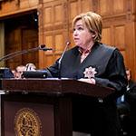 Ms Consuelo Castro Rey, State Attorney, Office of the Attorney General (Spain) Photograph: UN Photo/ICJ-CIJ/Frank van Beek. Courtesy of the ICJ.