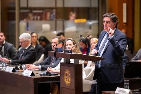 Mr Santiago Ripol Carulla, Head of the International Legal Office, Ministry of Foreign Affairs, European Union and Cooperation (Spain) Photograph: UN Photo/ICJ-CIJ/Frank van Beek. Courtesy of the ICJ.