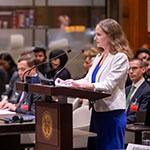 Ms Margaret L. Taylor, Legal Adviser, United States Department of State (United States of America) Photograph: UN Photo/ICJ-CIJ/Frank van Beek. Courtesy of the ICJ.