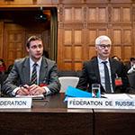 Members of the Delegation of the Russian Federation Photograph: UN Photo/ICJ-CIJ/Frank van Beek. Courtesy of the ICJ.