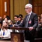 Mr Maksim Musikhin, Director, Legal Department, Ministry of Foreign Affairs (Russian Federation) Photograph: UN Photo/ICJ-CIJ/Frank van Beek. Courtesy of the ICJ.