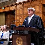 Mr Graham Leung, Attorney General (Fiji) Photograph: UN Photo/ICJ-CIJ/Frank van Beek. Courtesy of the ICJ.