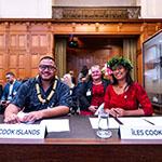 Members of the Delegation of the Cook Islands Photograph: UN Photo/ICJ-CIJ/Frank van Beek. Courtesy of the ICJ.