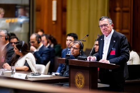HE Mr John Silk, Ambassador and Permanent Representative of the Republic of the Marshall Islands to the United Nations, New York (Marshall Islands) Photograph: UN Photo/ICJ-CIJ/Frank van Beek. Courtesy of the ICJ.