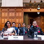Members of the Delegation of India Photograph: UN Photo/ICJ-CIJ/Frank van Beek. Courtesy of the ICJ.