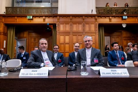 Members of the Delegation of the Islamic Republic of Iran Photograph: UN Photo/ICJ-CIJ/Frank van Beek. Courtesy of the ICJ.