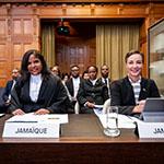 Members of the Delegation of Jamaica Photograph: UN Photo/ICJ-CIJ/Frank van Beek. Courtesy of the ICJ.