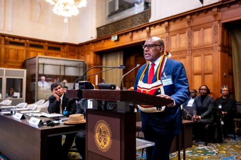 Mr Eric Lokai Kwa, Secretary, Department of Justice and Attorney General (Papua New Guinea) Photograph: UN Photo/ICJ-CIJ/Frank van Beek. Courtesy of the ICJ.