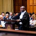 Mr Leslie Benjamin Mamu, Public Solicitor (Papua New Guinea) Photograph: UN Photo/ICJ-CIJ/Frank van Beek. Courtesy of the ICJ.