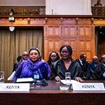 Members of the Delegation of Kenya Photograph: UN Photo/ICJ-CIJ/Frank van Beek. Courtesy of the ICJ.