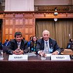 Members of the Delegation of Kiribati Photograph: UN Photo/ICJ-CIJ/Frank van Beek. Courtesy of the ICJ.