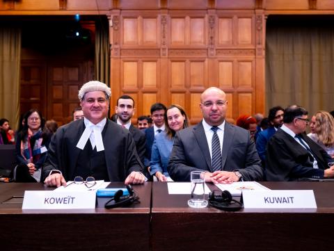 Members of the Delegation of Kuwait Photograph: UN Photo/ICJ-CIJ/Frank van Beek. Courtesy of the ICJ.